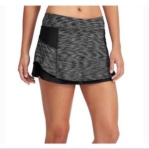 Athleta Spacedye Bustle Skirt Skort Black - M